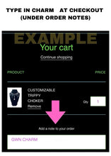 Load image into Gallery viewer, CUSTOMIZABLE SAFETY PIN CHOKER