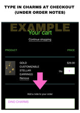 Load image into Gallery viewer, GOLD CUSTOMIZABLE STELLAR EARRINGS
