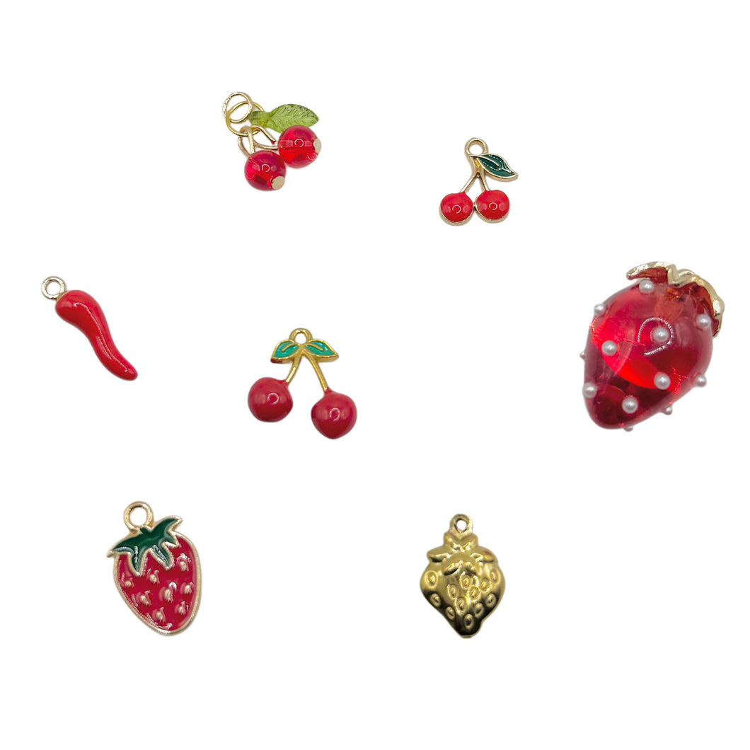 GOLD FRUIT CHARMS