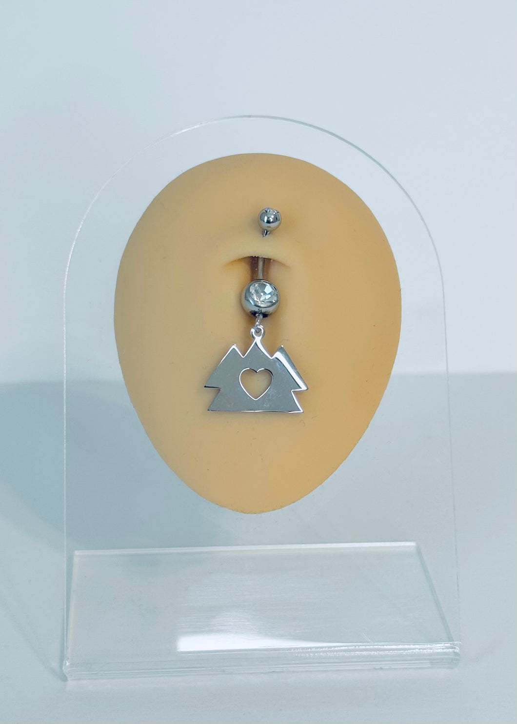 WAKAAN HEART BELLY BUTTON RING