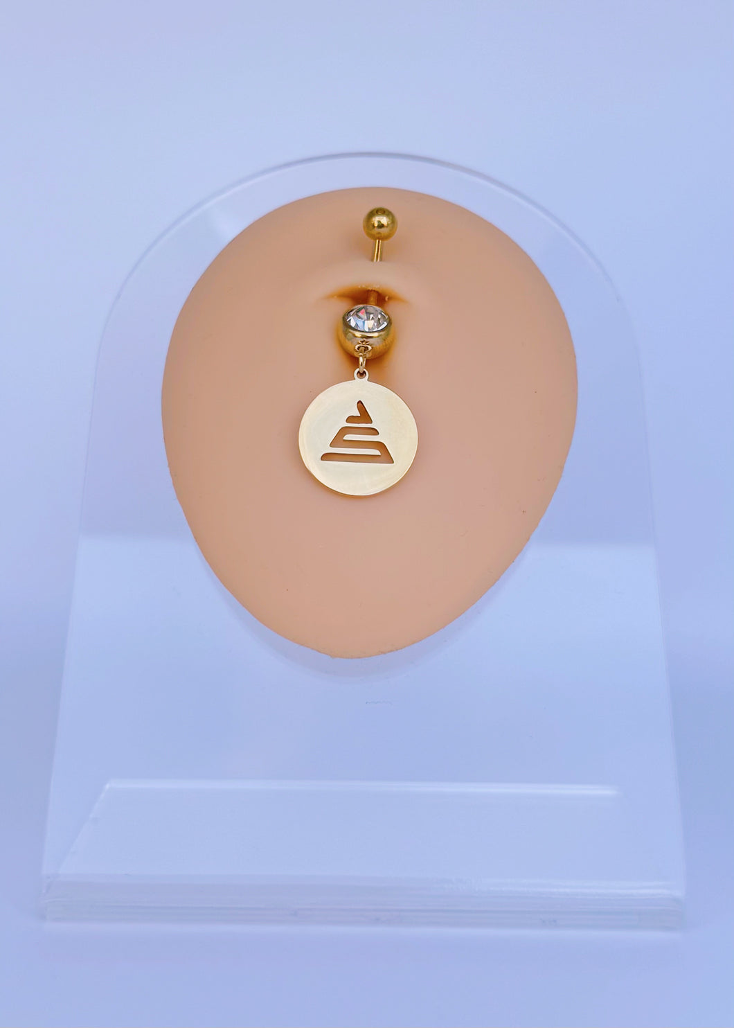 GOLD JS BELLY BUTTON RING