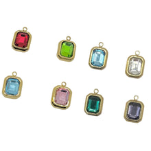 Load image into Gallery viewer, GOLD GEMSTONE CHARMS
