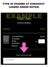 Load image into Gallery viewer, CUSTOMIZABLE CHAINMAIL SPIKE EARRINGS
