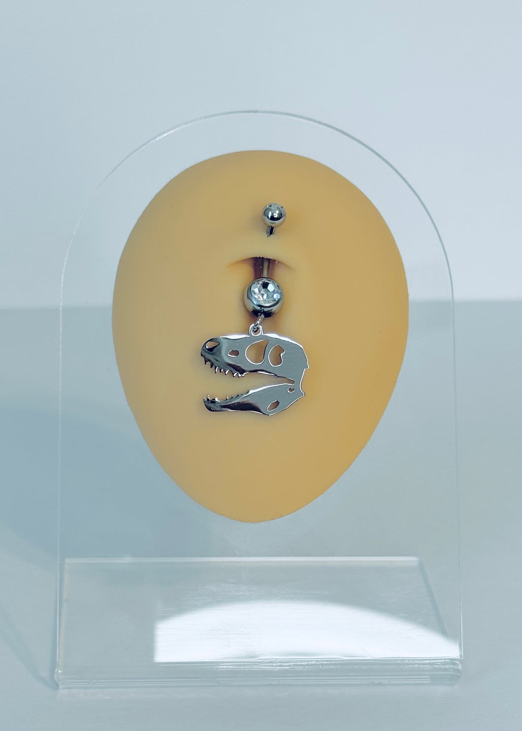 DINO SKULL BELLY BUTTON RING