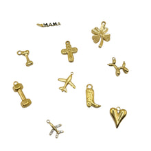 Load image into Gallery viewer, GOLD SOLID CHARMS
