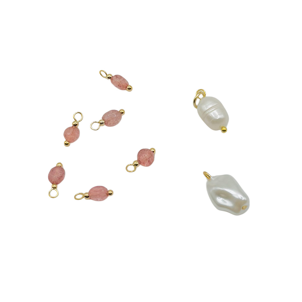 GOLD STONE CHARMS