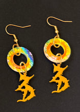Load image into Gallery viewer, GOLD CRYSTAL O RING ZD EARRINGS
